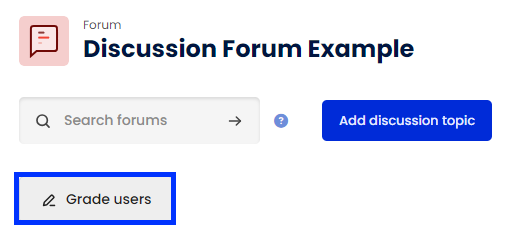 Moodle - Forum Activity - Grade Users